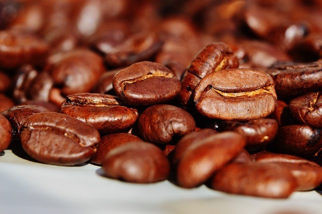 coffee beans close up